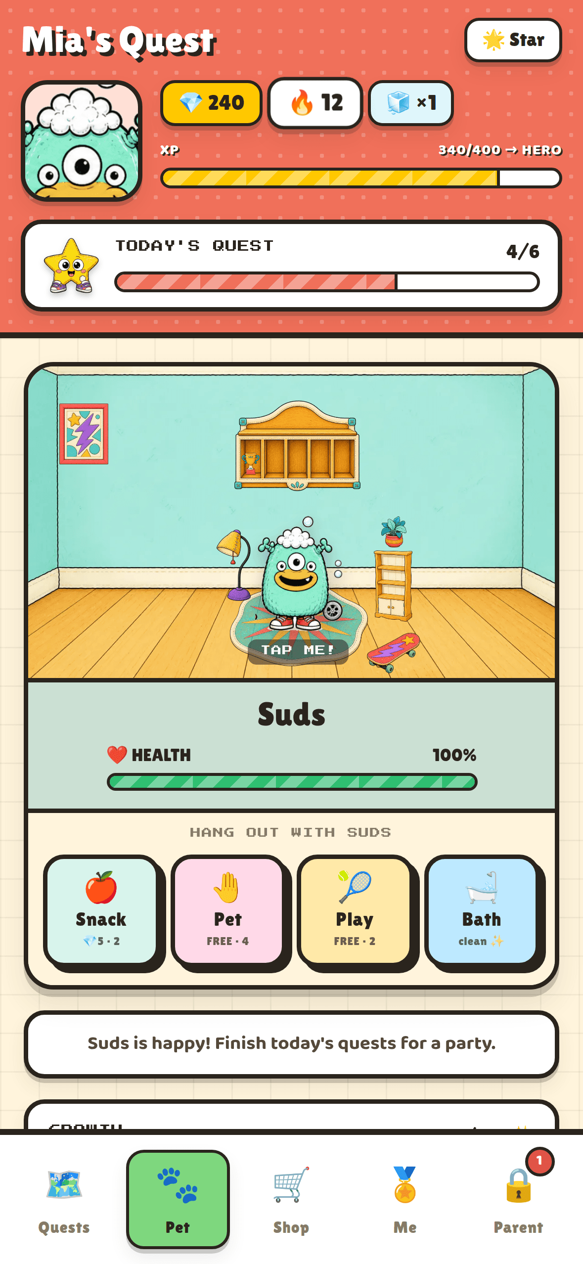 Choreby app screenshot